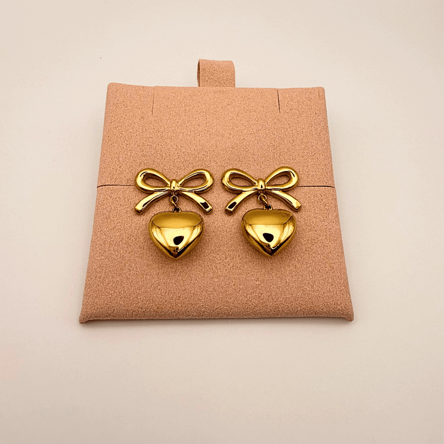 Heart & Bow Earrings - B.Fancy