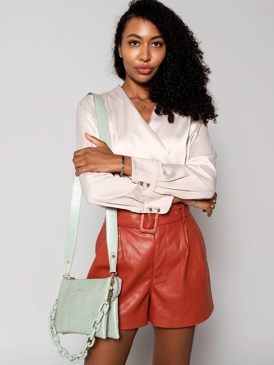 RED - Izzy Lizard Crossbody - B.Fancy