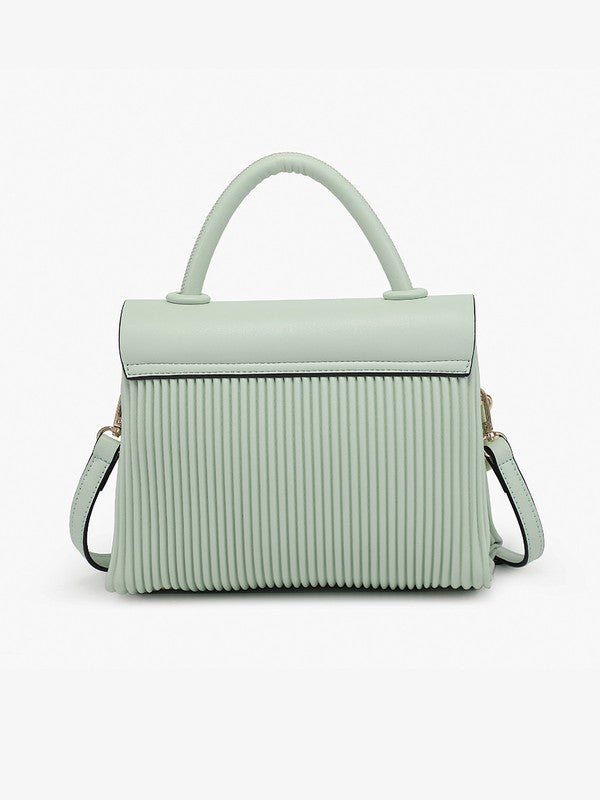Mint - Pleated Crossbody W/ Chain Accent - B.Fancy