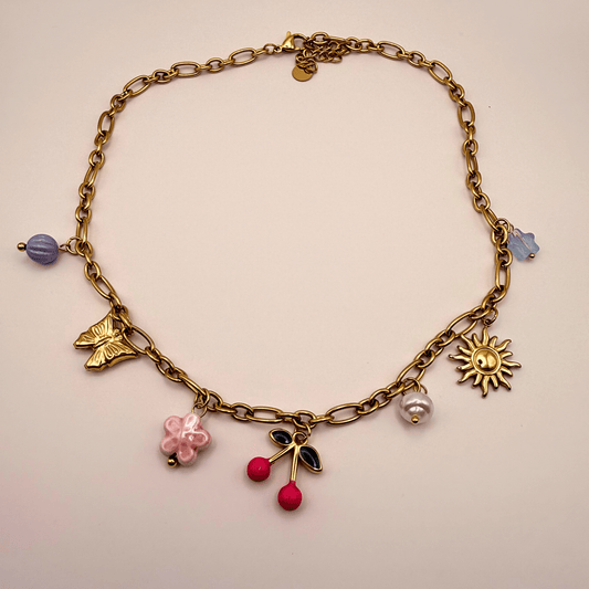 Cherry Charms Necklace - B.Fancy