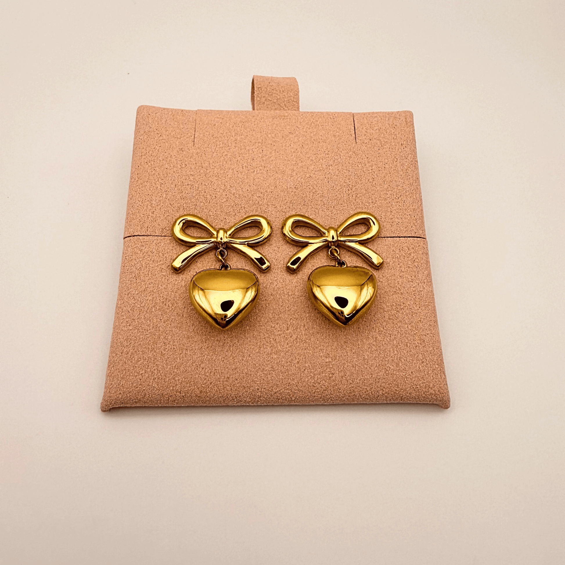 Heart & Bow Earrings - B.Fancy