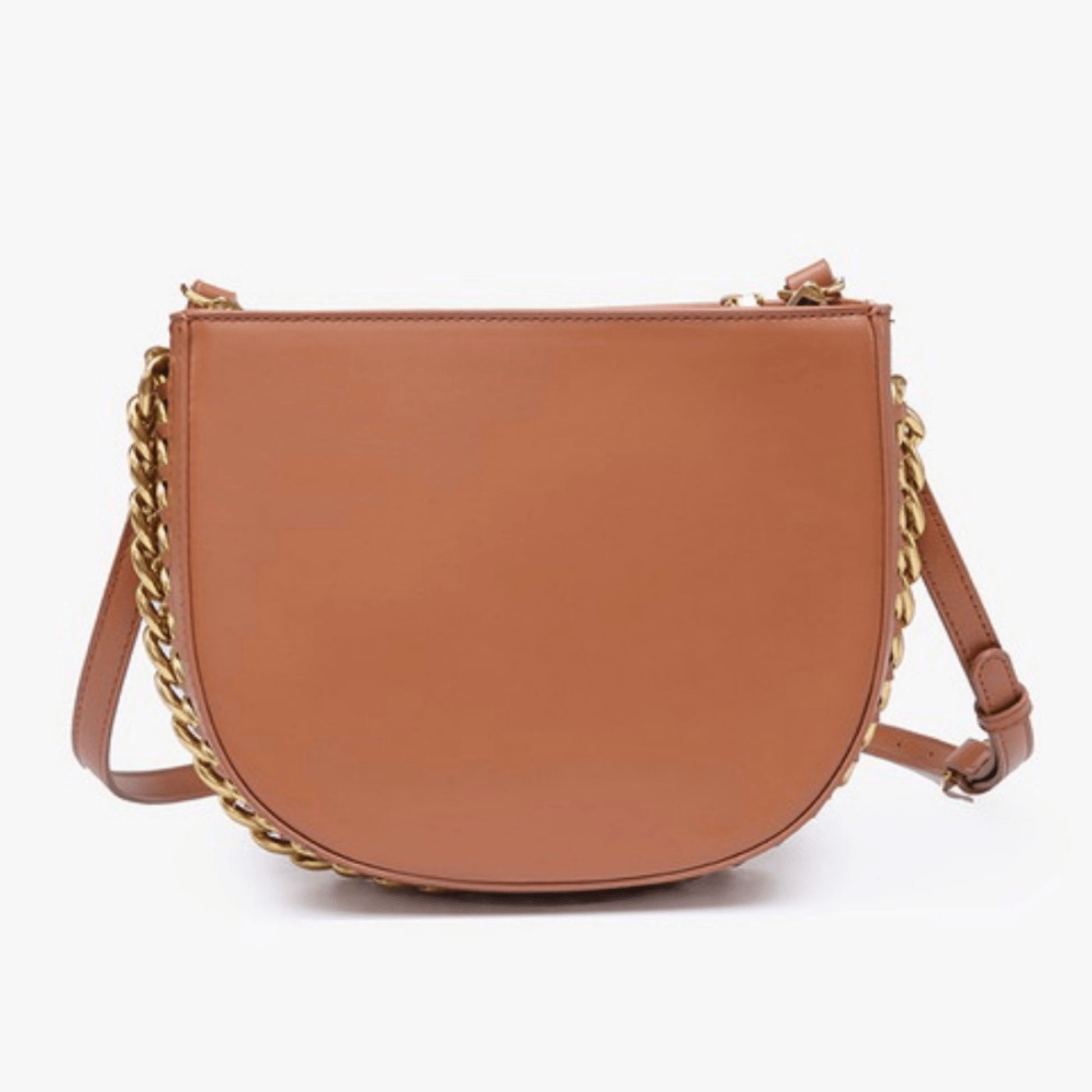 Brown Chain Saddle Bag - B.Fancy