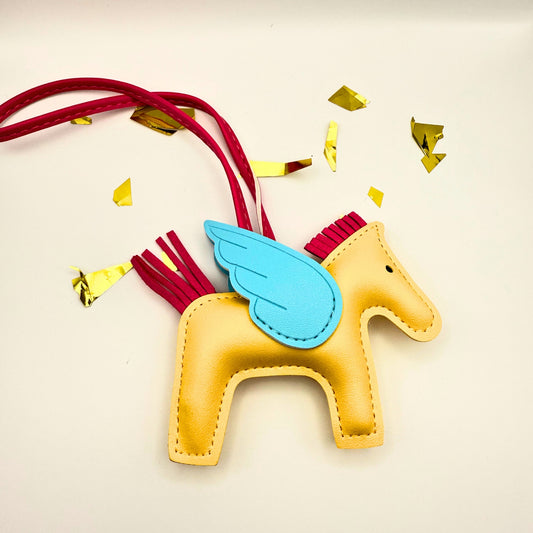 Yellow Unicorn Handbag Charm - B.Fancy