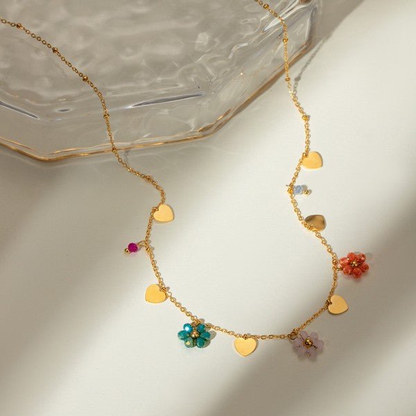 18k Stainless Steel Tarnish Free Seedbead Necklace - B.Fancy