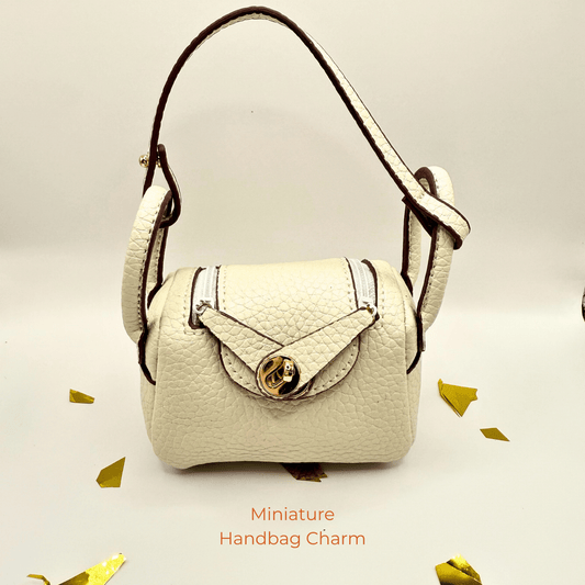 Miniature White Charm Bag - B.Fancy