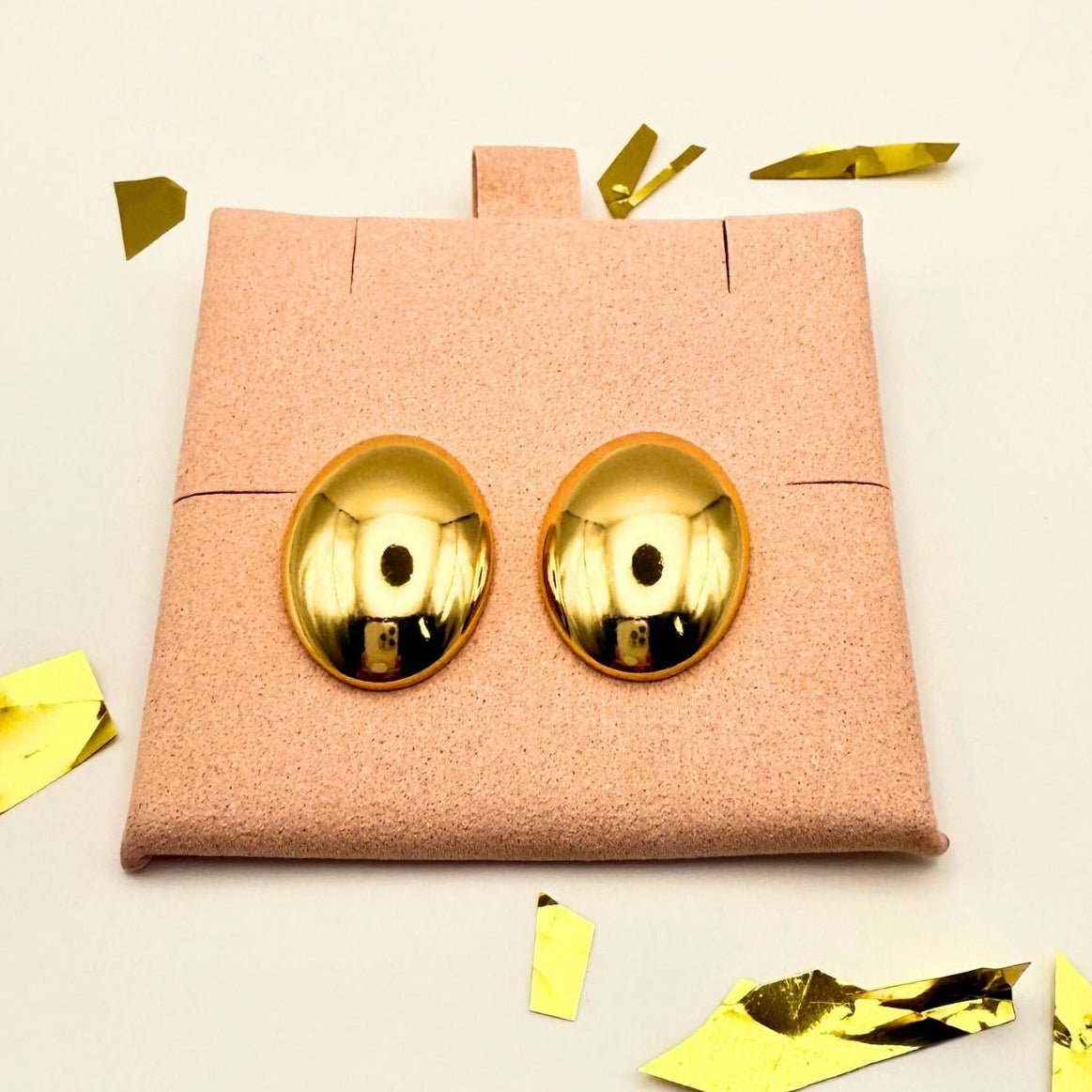 Oval Stainless Steel Earrings - B.Fancy