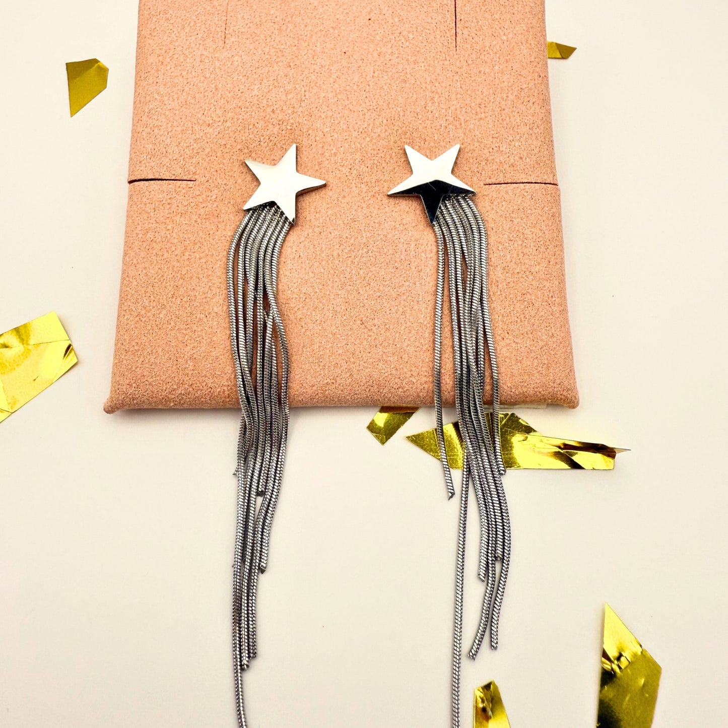 Silver Star Earrings - B.Fancy