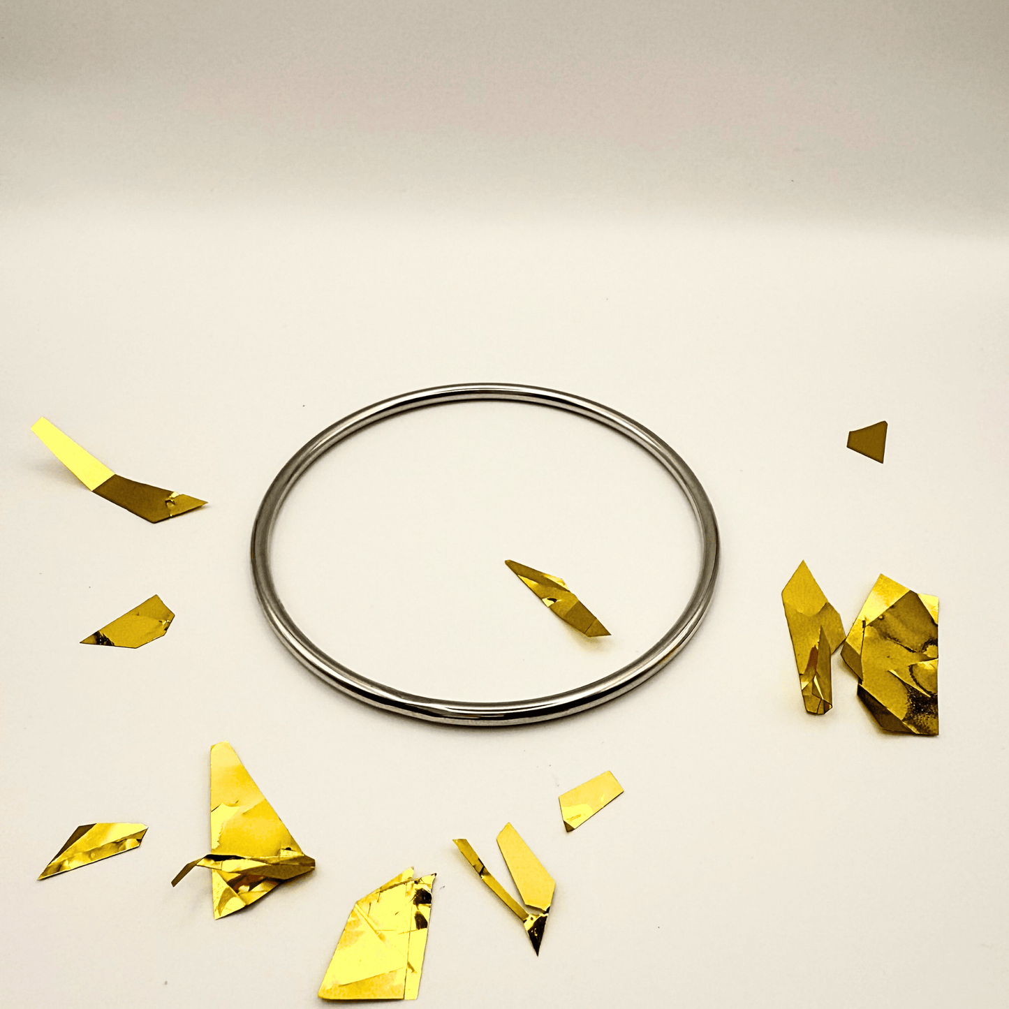 Silver Stainless Steel Bangle Set - B.Fancy