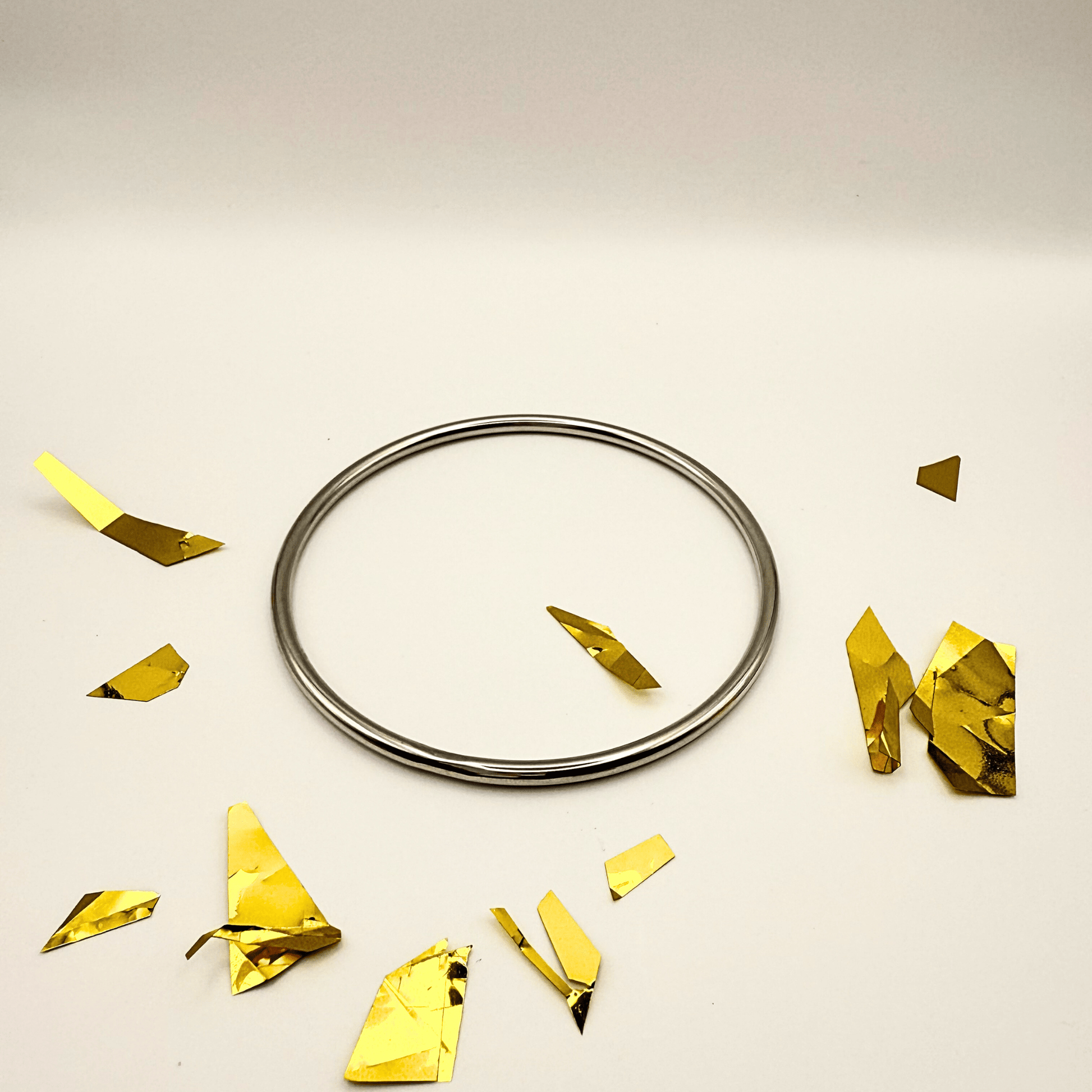 Silver Stainless Steel Bangle Set - B.Fancy